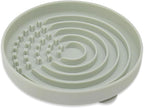 Slow Feeder Dog Bowls, Slowdown Bowl - Puzzle Silicone Dog Feeding Bowls with Suction Cups, Innovative Lick Mat, Healthy Eating, Dishwasher Microwave Safe, Mealtime Challenge, 7.5" x 1.3" Green