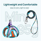 Cat Harness and Leash Set, Step-in Escape Proof Adjustable Vest Harness for Small Medium Large Cats, Lightweight Soft Breathable Reflective Kitten Harness for Walking Travel, Camping(Blue, XS)