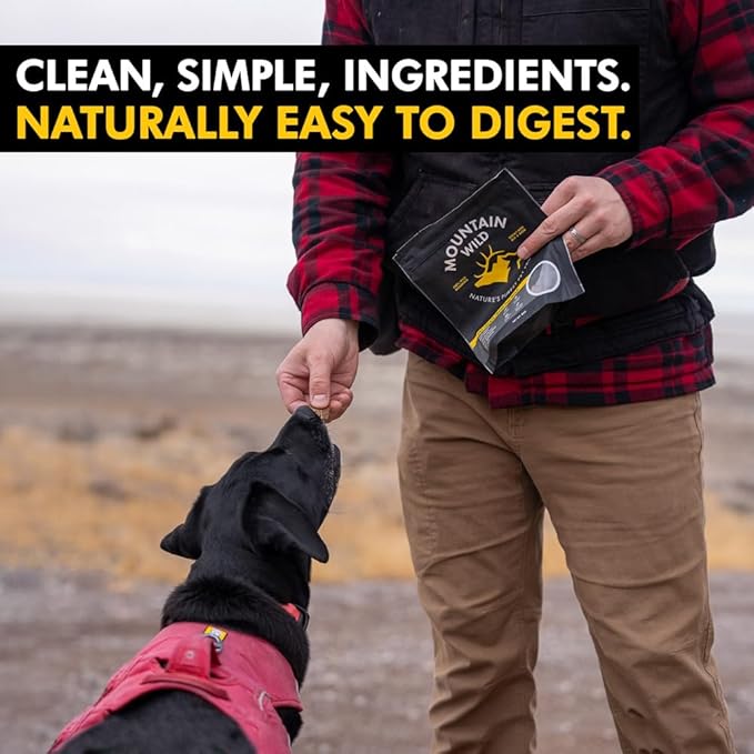 Venison Jerky Training Treats for Dogs – Elk & Deer Meat Protein Dog Treat High-Value Reward – All-Natural, No Fillers, Grain-Free, No Preservatives – 8 oz (1 Pack)