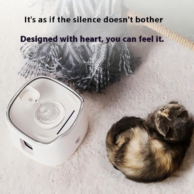1.8L Automatic Pet Water Fountain – Quiet Smart Water Dispenser for Cats, Dogs & Small Pets, Self-Circulating, Easy to Clean, BPA-Free Pet Drinking Fountain