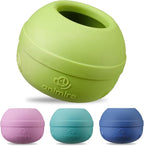 Long-Lasting Interactive Dog Lick Toy, Stuffable Dog Enrichment to Keep Dogs Busy, Wobbly Treat Dispensing Freezable Licking Toys, Food-Grade Safe (Green,S)