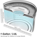 1Gallon No Spill Dog Water Bowl-3.8L Large Capacity, BPA-Free, Anti-Splash & Anti-Digging Design with Non-Slip Base, for Messy Drinkers
