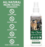 250ml No Chew Spray for Dogs, Bitter Apple Spray for Dogs Stop Chewing Licking of Furniture, Shoes, Bandages, Effective Indoor/Outdoor Dog Anti Chew Deterrent Training & Behavior Aids