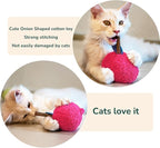 Durable and lnteractive Cat Teething Stick Toys: Chewing Stick, Grinding Teeth Rod, and chewable Cat Doll for Your Pet's Entertainment (Red)