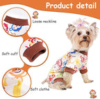 Dog Pajamas for Small Dogs Girl Boy Puppy Pjs Summer Pet Onesies for Chihuahua Yorkie Teacup Cute Soft Material Stretch Able Cat Clothes Outfit Apparel Doggy Jumpsuit