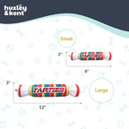 Huxley & Kent Funny Dog Toy w/Squeaker – Power Plush Squeaky Dog Toys for Small, Medium & Large Dogs – Soft Stuffed Animal for Indoor Play & Fetch - Farties, Large