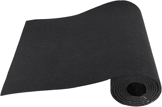 Cat Scratching Post Carpet Mat Trimmable Self-Adhesive Replacement Mat 78.7"x15.8" Cuttable Cat Scratcher Cover for Cat Tree Shelf Shelves Steps Couch Furniture Wall DIY Protector, Black