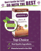 Amber NaturalZ Adizone C Herbal Supplement for Cats | Supports Healthy Inflammatory Response, Occasional Discomfort, and Normal Joint Function | Natural Aid for Active and Aging Felines