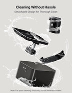 DownyPaws Cat Water Fountain Cordless, 84oz/2.5L Fursink Wireless Pet Water Fountains for Cats Indoor, Battery Operated Cat Drinking Fountain with Motion Sensor, Ultra Quiet Pump, BPA-Free, Black