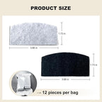 Cat Water Fountain Filters, 12 Pieces Set Cat Fountain Filter Replacement Compatible with 101oz/3L Pet Water Dispenser (12 Pices Filters)