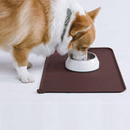 AUDWUD Silicone Waterproof Pet Feeding Mats,Anti Slip Bowl Pad, Dog Mat for Food and Water