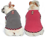 KYEESE 2Pack Dog Shirt Soft Dog T Shirt Fleece Pets Coats Lightweight Pets Sweatshirt Pullover Pet Shirt Vest Dogs Clothes Pet Sweater for Medium Dogs,Grey+Pink,XXL