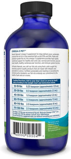 Nordic Naturals Omega-3 Pet, Unflavored - 8 oz - 1380 mg Omega-3 Per Teaspoon - Fish Oil for Medium to Large Dogs with EPA & DHA - Promotes Heart, Skin, Coat, & Immune Health