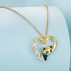 925 Sterling Silver Dog Paw Cat Panda Necklace for Women Cute Dainty Animal Pendant Necklace Gifts for Cat Mom Animals Lover…