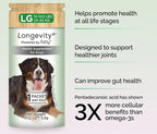 Longevity15 – C15:0 – Fatty Acid Health Supplement for Dogs – Healthy Pet Supplies – for Large Dogs, 3 Pack