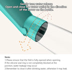 Dog Water Bottle Portable for Walking Pet Travel 19 OZ Leak proof Water Bottle Bowl with Drinking Feeder Cat Puppy Water Dispenser for Hiking Camping Blue