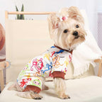 Dog Pajamas for Small Dogs Girl Boy Puppy Pjs Summer Pet Onesies for Chihuahua Yorkie Teacup Cute Soft Material Stretch Able Cat Clothes Outfit Apparel Doggy Jumpsuit