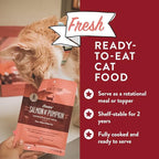 Portland Pet Food Company Human-Grade Mixed Variety Pack Wet Cat Food Pouch Luke's Chicken N' Pumpkin - Moist, Soft Cat Food Mixer, Topper, and Rotational Meal - 12 Pack