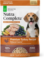 ULTIMATE PET NUTRITION Nutra Complete Reduced Calorie, 100% Freeze Dried Raw Veterinarian-Formulated Premium Adult Dog Food (1 Pound, Turkey)