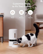 PETLIBRO Automatic Cat Feeder with Camera, 1080P HD Video with Night Vision, 5G WiFi Pet Feeder with 2-Way Audio, Low Food & Blockage Sensor, Motion & Sound Alerts for Cat & Dog Single Tray