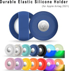 Airtag Holder for Dog Collar, Cibaabo Silicone Air Tag Case Cover Compatible with Apple Airtags for 0.8-1.2inch Cat Pet Collar Harness Loop