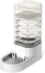 Gravity 6.5L Dog and Cat Water Bowl Dispenser, Automatic Stainless Steel Dog Water Bowl, 100% BPA-Free, Self-Filling Large Capacity Pet Water Feeder for Dogs and Cats