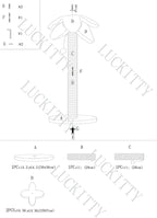 LUCKITTY Small Cat Scratching Posts Kitty Coconut Palm Tree-Cat Scratch Post for Cats and Kittens - Natural Jute Sisal Scratch Pole Cat Scratcher (23IN)