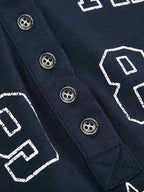 Xineicy Women's Y2K Long Sleeve Henley Tops Casual T-Shirts for Women Slim Fit Vintage Graphic Crop Tops