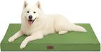 Outdoor Large Dog Bed, Waterproof Dog Bed for Large Dogs, Egg Crate Foam Pet Bed with Removable Washable Oxford Cooling Cover, Light Green