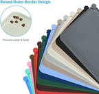 AUDWUD Silicone Waterproof Pet Feeding Mats,Anti Slip Bowl Pad,Dog Mat for Food and Water