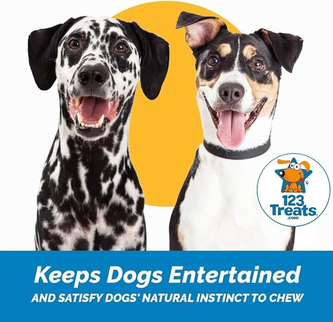 123 Treats Goat Horns for Dogs Chews 9-11 inches (2 Count - Large) 100% Natural Long Lasting chew for Dogs