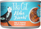 Tiki Cat Aloha Friends, Tuna & Pumpkin, Grain-Free & High Moisture, Wet Cat Food for All Life Stages 5.5 oz. Cans (Pack of 8)