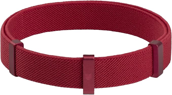 Safety Cat Collar - U.S. IDA Gold Award Design, Stretchy Elastic Quick Release Non Breakaway Cat Collar Light Weight for Kitten All Small Medium Large Cats (Burgundy, M (7.8-15.7 inch))