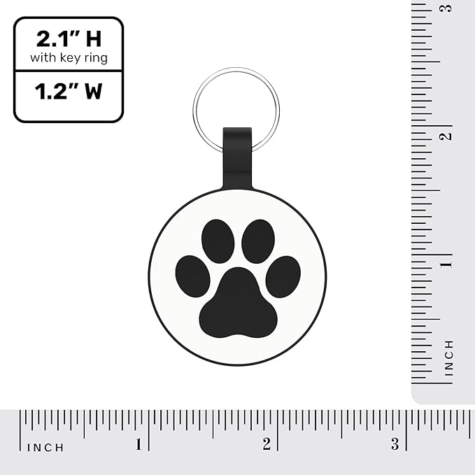 MYLUCKYTAG Silent Silicone QR Code Dog Tags - Scan QR, Receive Instant Pet Location Alert Email