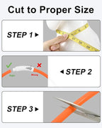 Joytale Light Up Dog Collar, Rechargeable Rainproof LED Collar for Night Walking Safety, Soft Silicone Glow in The Dark, Suitable for Small Medium Large Dogs, Orange