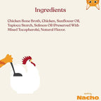 Made by Nacho Homestyle Bone Broth with Cage-Free Chicken Shreds for Extra Hydration, Limited-Ingredient - 24ct