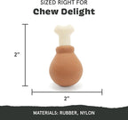 Barkbox Super Chewer Tough Dog Chew Toys for Aggressive Chewers, Dental Stimulating (Turkey - Small)