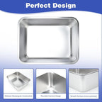 5 Gallons Large Dog Water Bowl, Stainless Steel Metal Dog Bowls, Large Capacity Pet Food Bowl Water Dish for Indoor and Outdoor Universal for Giant Dogs 17.7x13.8x6 Inch