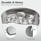 2Pack Slow Feeder Dog Bowls, Double-Layer Food-Grade Stainless Steel, Heavy Duty with Non-Slip Rubber Base, 2Cups Capacity for Small and Medium Dogs to Slow Down Eating