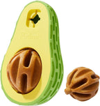 Avocado Puppy Chew Toys, Dog Chew Toys for Average Chewer, Tough Dog Dental Freezable Toy, Treat Dispensing Toys for Small Medium Dogs, Stuffable Toys for 10-30 Pounds
