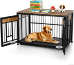 48 Inch Heavy Duty Dog Crate Furniture for Large Dogs, Decorative Pet House End Table, Extra Large Wooden Cage Kennel Furniture Indoor