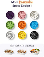 LE TAUCI Dog Bowls Slow Feeder Ceramic, 1.5 Cups Slow Feeding Dog Bowl Small Medium Breed, Puppy Bowl for Fast Eaters,Angel White