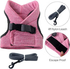 HEYWEAN Cat Harness and Leash - Ultra Light Escape Proof Kitten Collar Cat Walking Jacket with Running Cushioning Soft and Comfortable Suitable for Puppies Rabbits