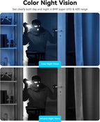 blurams 4K Ultra HD Indoor Cameras for Home Security, 360° PTZ Pet Camera w/One-Touch Call, Night Vision, Free Human/Pet/Motion/Sound/Cry Detection, 5GHz/2.4GHz WiFi6, Work with Alexa