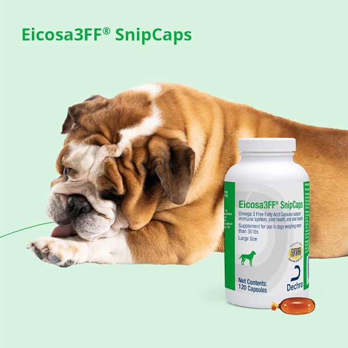 SnipCaps Omega 3 Free Fatty Acid Capsules for Dogs - Large, 120 ct
