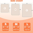 Pet Heating Pad for Cats and Dogs, 9 Adjustable Temperature Pet Heating Blanket, Electric Heated Pet Bed Mat with Chew Resistant Cord and Soft Washable Cover for Cat Puppy, 18x18 inch