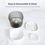 Automatic Cat Feeder, 4L Auto Cat Feeder Dry Food Dispenser, Electric Pet Feeder Dual Power Supply, Programmable Pet Feeder Timed 1-6 Meals Per Day, 1-9 Portion