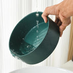 6'' Ceramic Raised Dog Bowl - 30Oz Dog Food & Water Bowl with Elevated Non-Slip Bamboo Stand, Dishwasher & Microwave Safe, Anti Vomiting Heavy Duty Pet Bowl for Small and Medium Dogs, Green