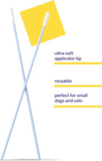 Petsmile Professional Pet Toothpaste Applicator Swabs - Cat & Dog Toothbrush Alternative - Dental Care for Small & Large Pets - Cat & Dog Teeth Cleaning - Dog Toothpaste Not Included (50 Swabs)
