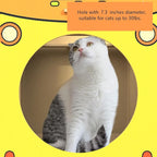 SHENGOCASE Wooden Jumbo 26.4" x 11.8" Extra Large Bus Shaped Cat Scratcher House for Big Cat Maine Coon, Cardboard Cat House with Scratching Pad for Indoor Cats